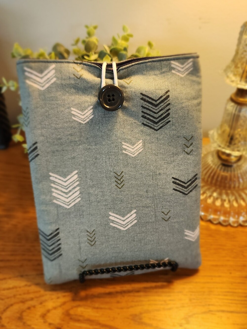 Canvas Kindle Sleeve - Slate Blue Protective Cover